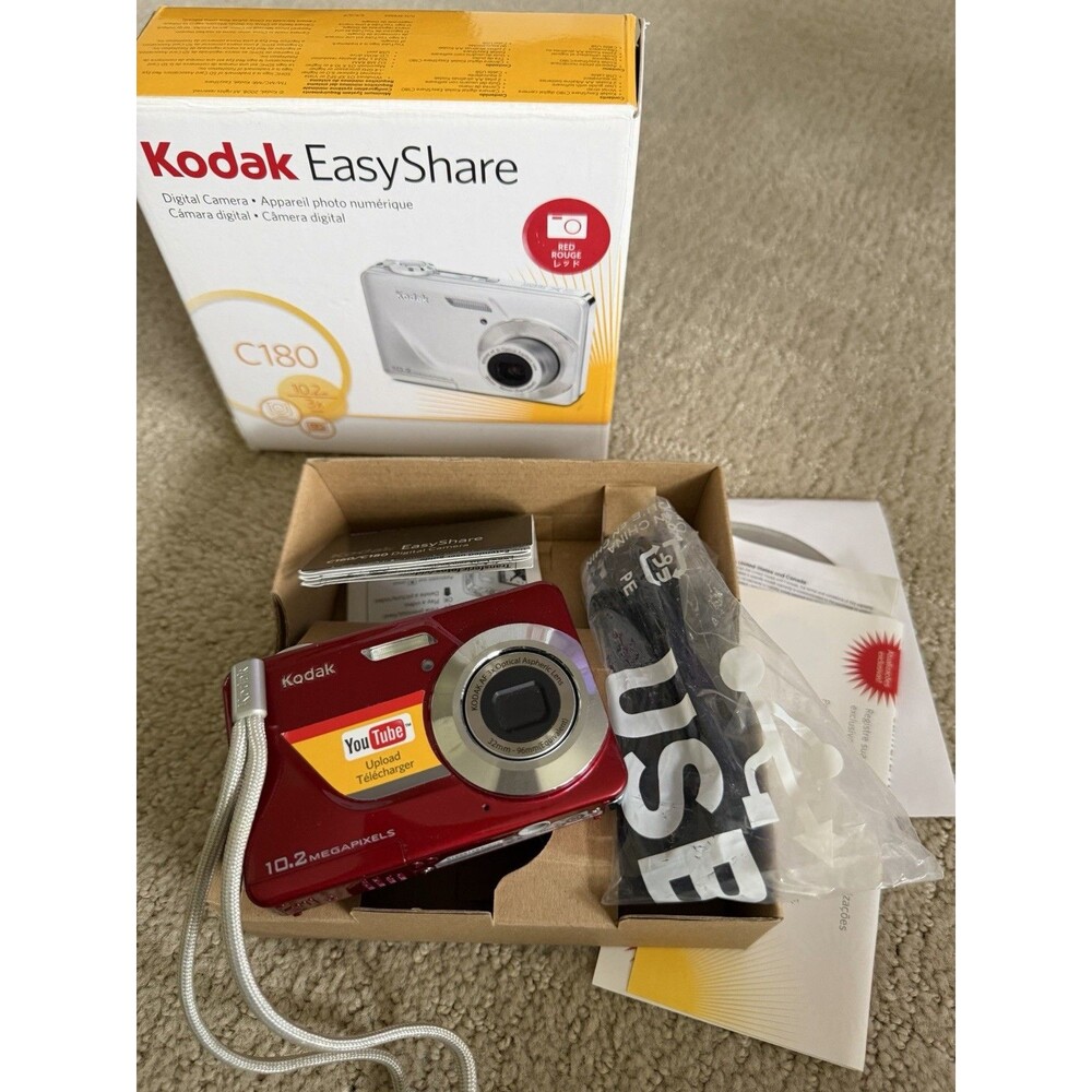 Kodak EasyShare C180 10.2MP 3x Opt Zoom Point & Shoot Digital Camera TESTED